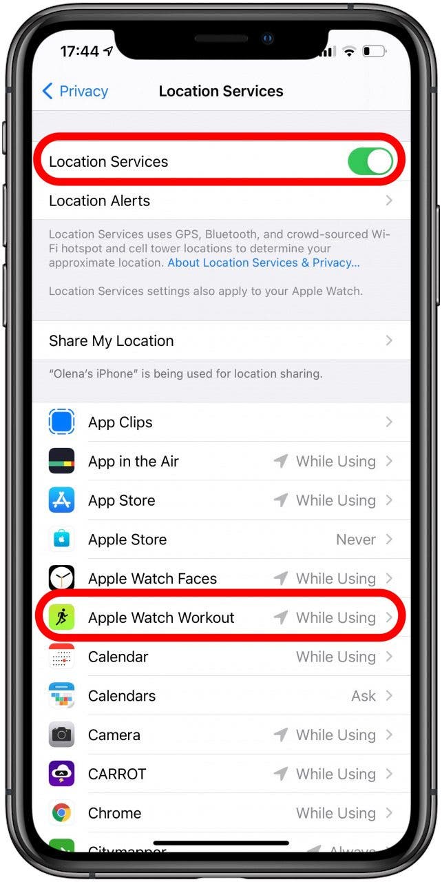 Vérifiez vos paramètres pour vous assurer que votre Apple Watch suit correctement l'exercice