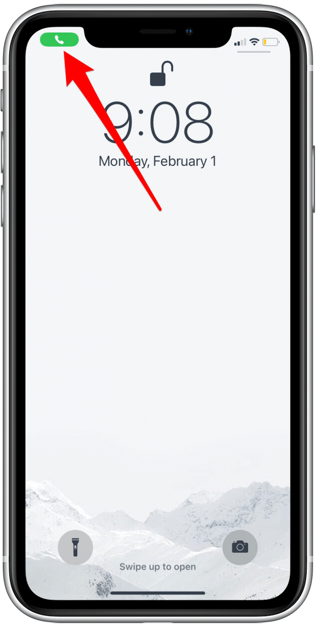 Appuyez sur le bouton vert du téléphone pour transférer l'appel d'Apple Watch vers l'iPhone