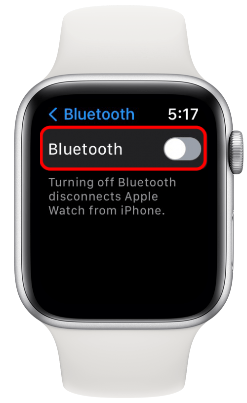 Faites défiler vers le bas et appuyez sur la bascule à côté de Bluetooth pour qu'elle devienne grise.