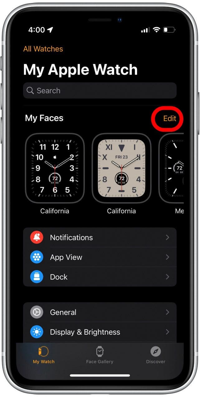 Modifier l'ordre des cadrans Apple Watch (2023) ThemeLocal Des