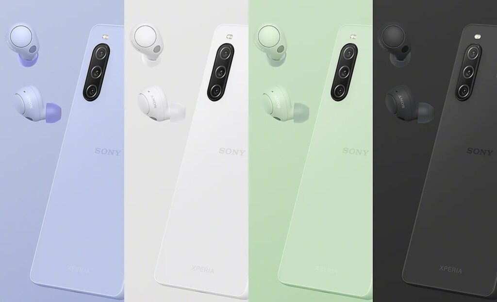Coloris du Sony Xperia 10 V