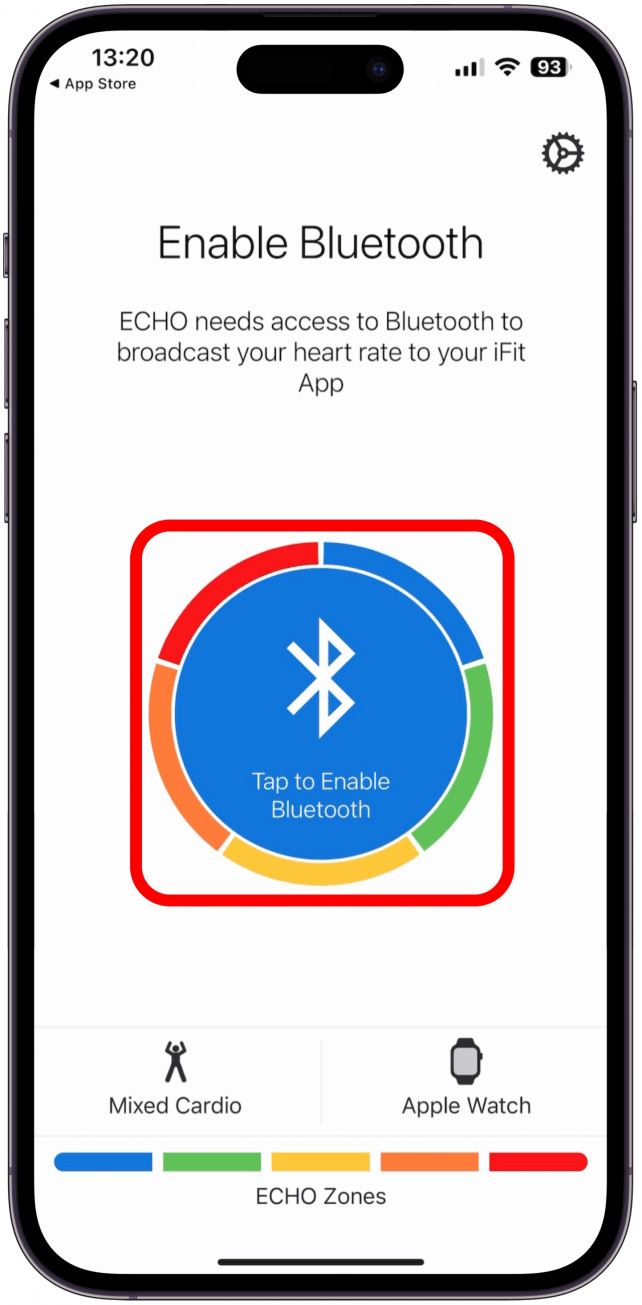 Appuyez sur Appuyez pour activer Bluetooth.