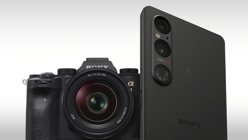Sony Xperia 1 V et Sony DSLR