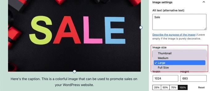 WordPress crée automatiquement des copies de vos images dans différentes tailles