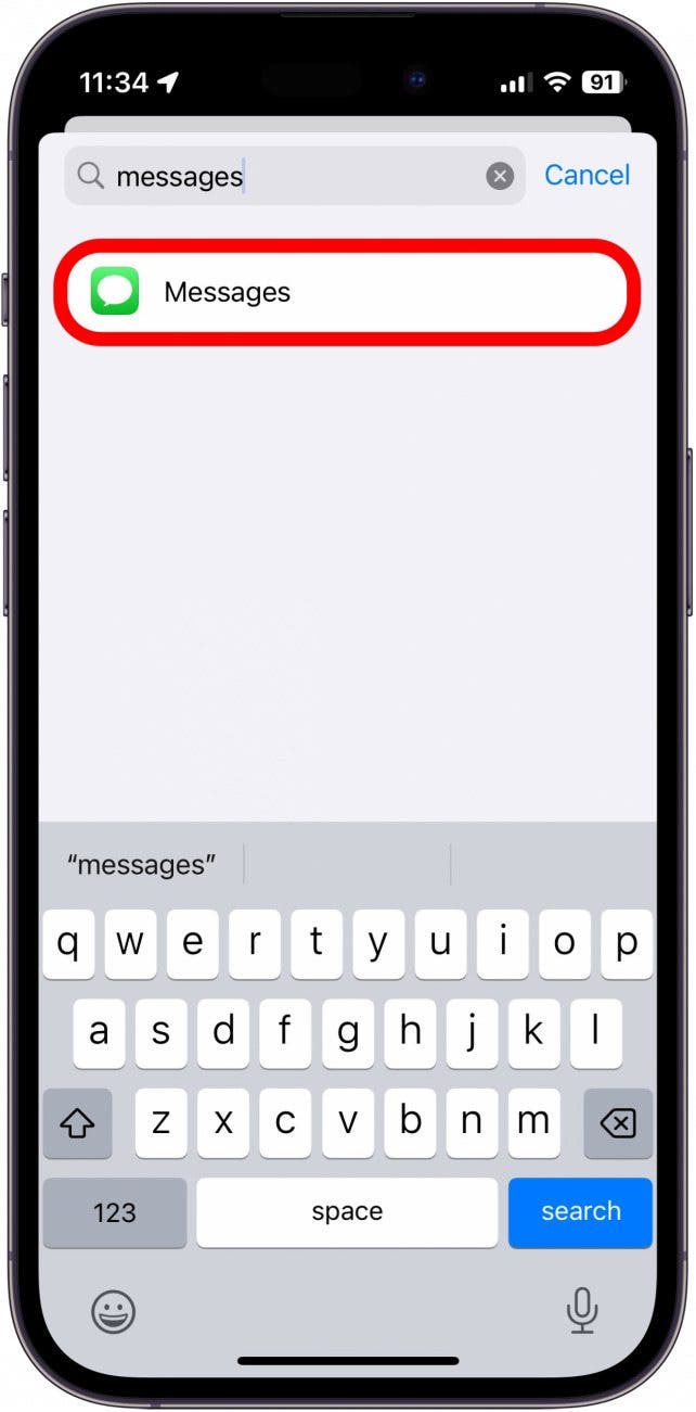 Capture d'écran des paramètres de l'iPhone par application montrant comment ajouter une application