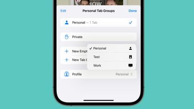 profils safari configurés sur iOS 17