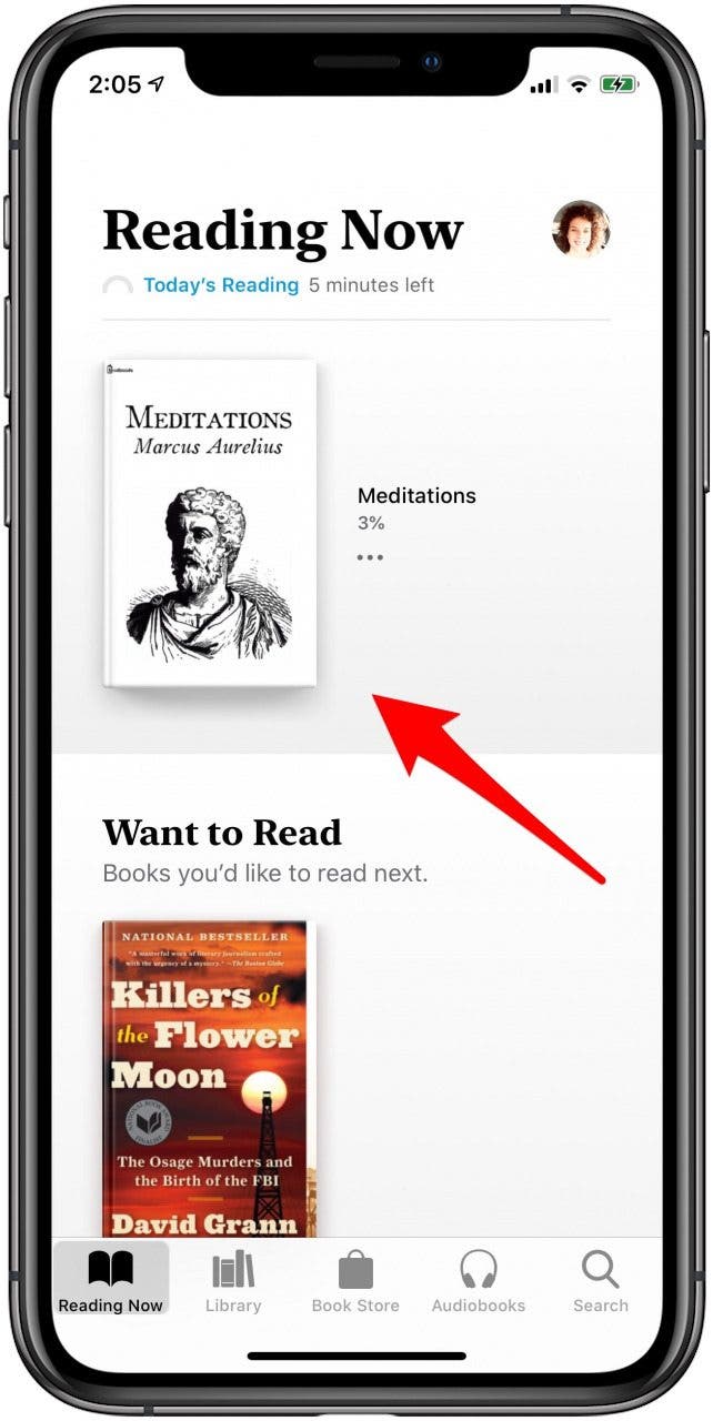 application de livres Apple