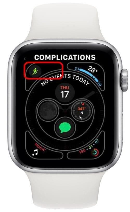 Vous verrez à quoi ressembleront les complications de votre montre Apple maintenant que vous avez ajouté Entraînement