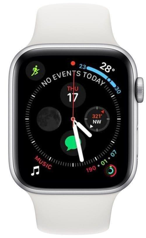 Vous devriez maintenant voir les complications mises à jour de votre montre Apple, y compris l'icône de l'application Workout