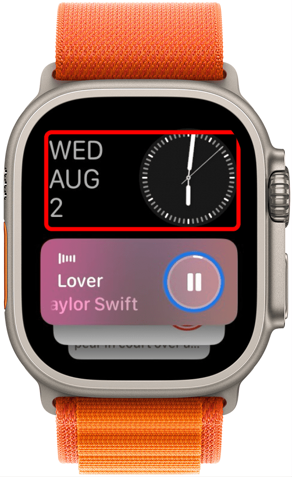 widget montre Apple