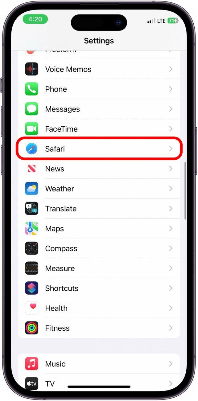 comment verrouiller Safari sur iPhone