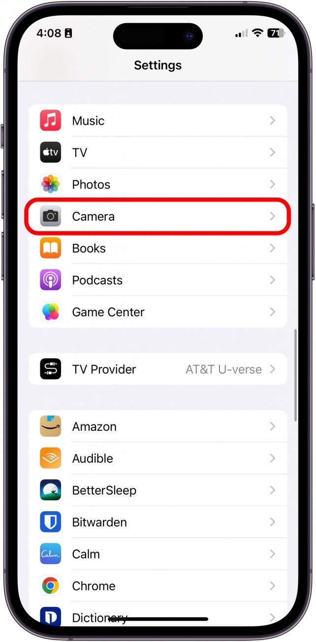 fonctionnalité de l'appareil photo iOS 17