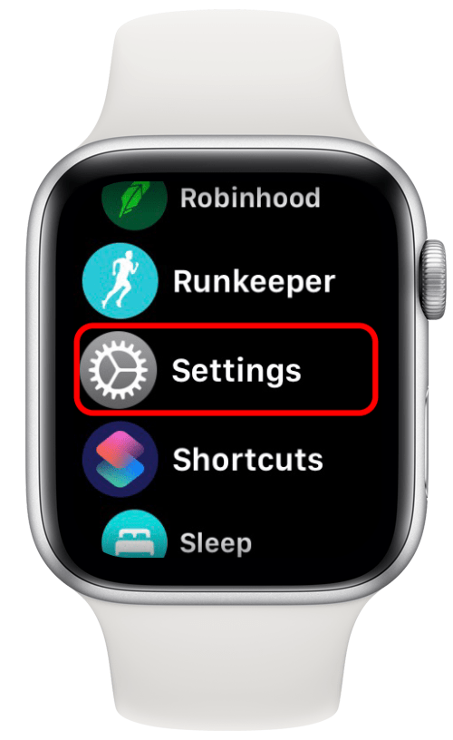 ouvrir les paramètres Apple Watch toujours allumé