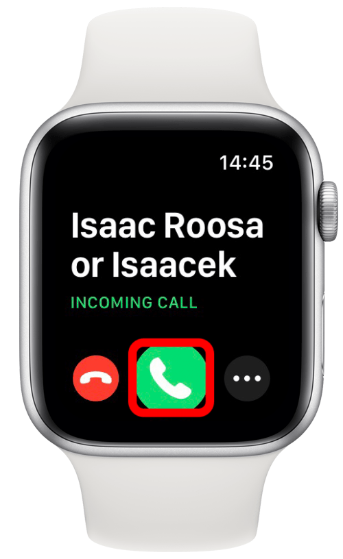 Répondre à l'appel - transférer l'appel de la montre vers l'iPhone