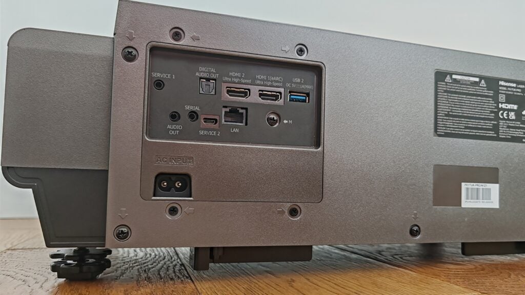 Connexions arrière Hisense Px1 Pro