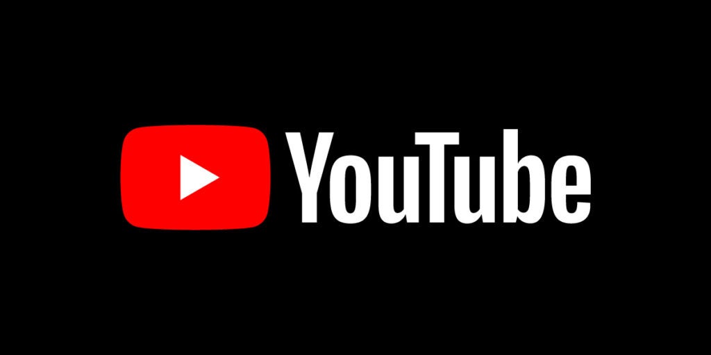 Nouveau logo YouTube sur fond sombre