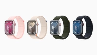 Apple Watch Series 9, options de couleur en aluminium