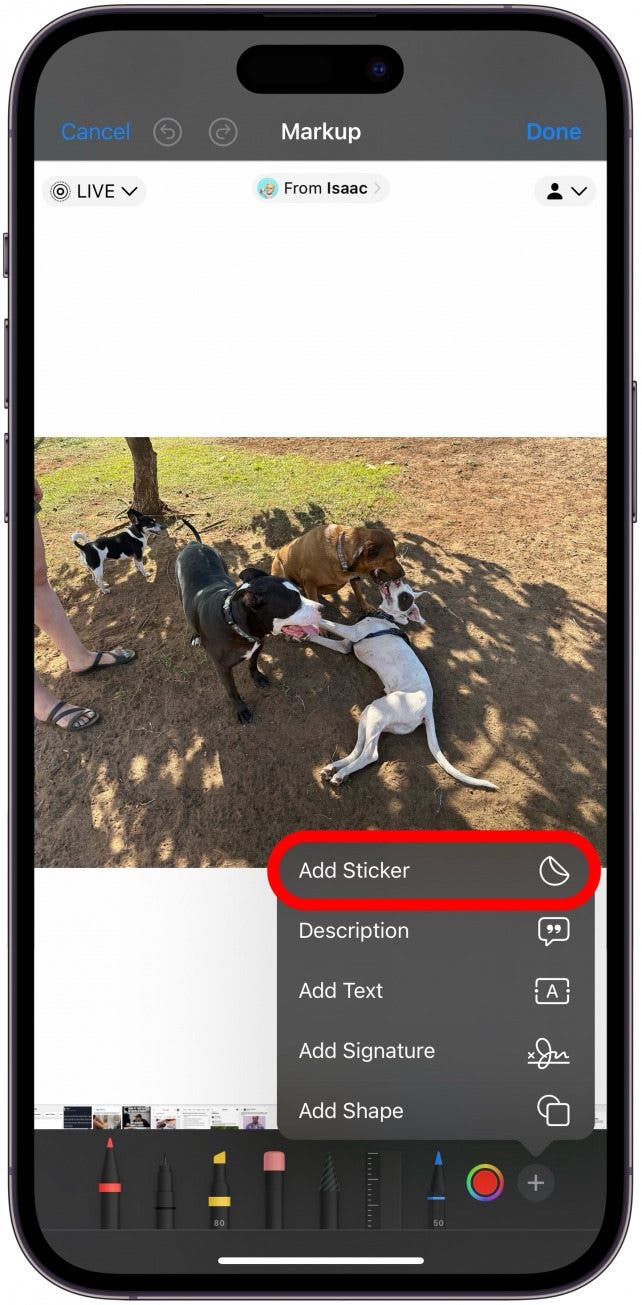 5. Découvrez comment accéder à vos autocollants photo personnalisés dans des applications autres que l'application Messages.