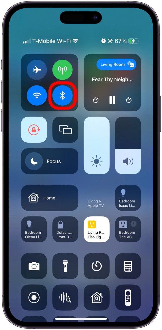 Réinitialisez votre Bluetooth sur votre iPhone.