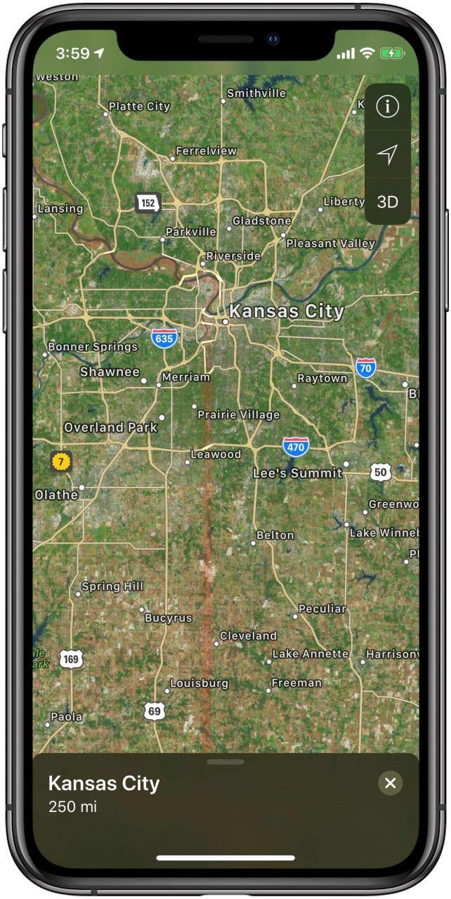 comment obtenir une vue sur la rue sur Apple Maps