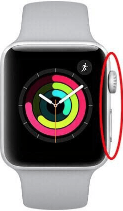 appuyez et maintenez le bouton latéral et la couronne numérique pour réinitialiser la montre Apple