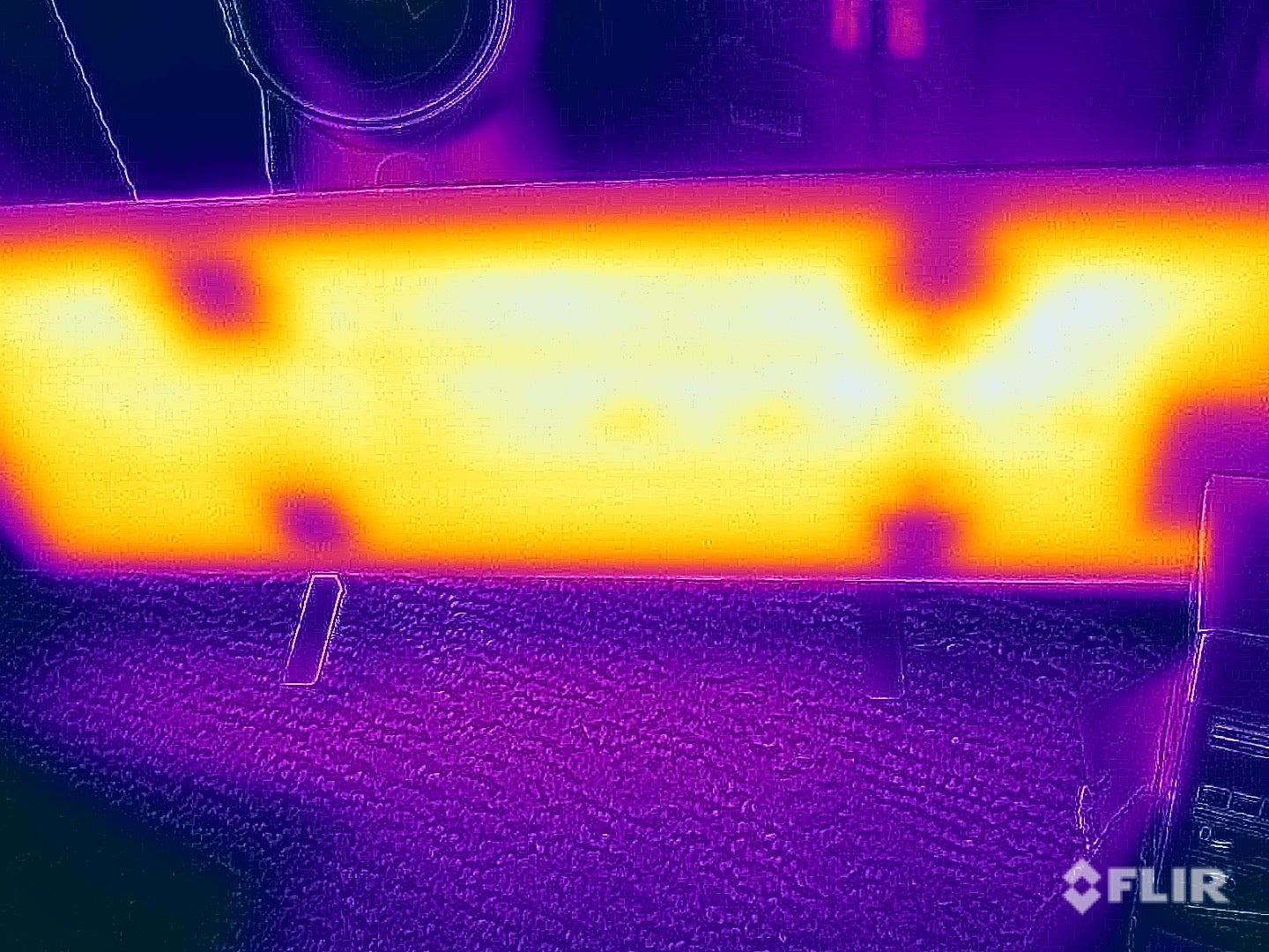 Photo thermique du radiateur intelligent LED Aeno Premium Eco
