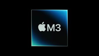 Diapositive d'événement Apple sur la puce M3