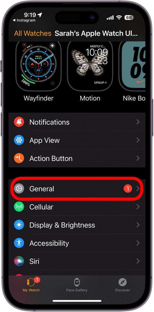 Ouvrez l'application Watch sur votre iPhone - mise à jour de la montre iOS