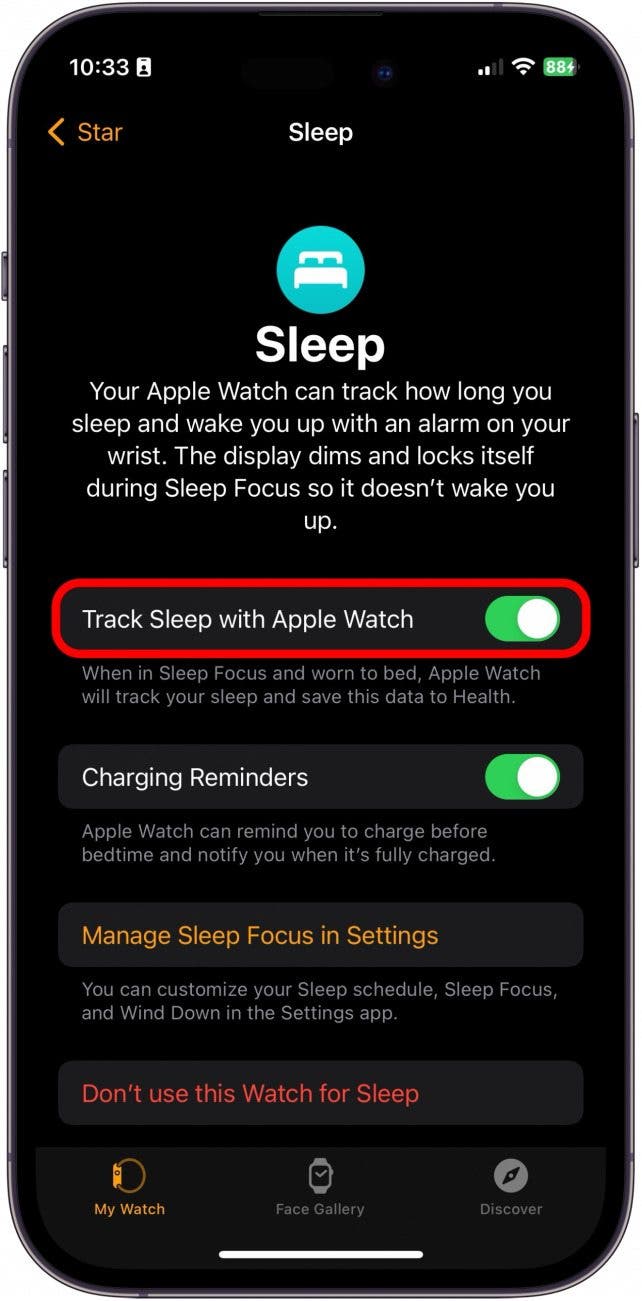 Apple Watch n'a pas suivi le sommeil