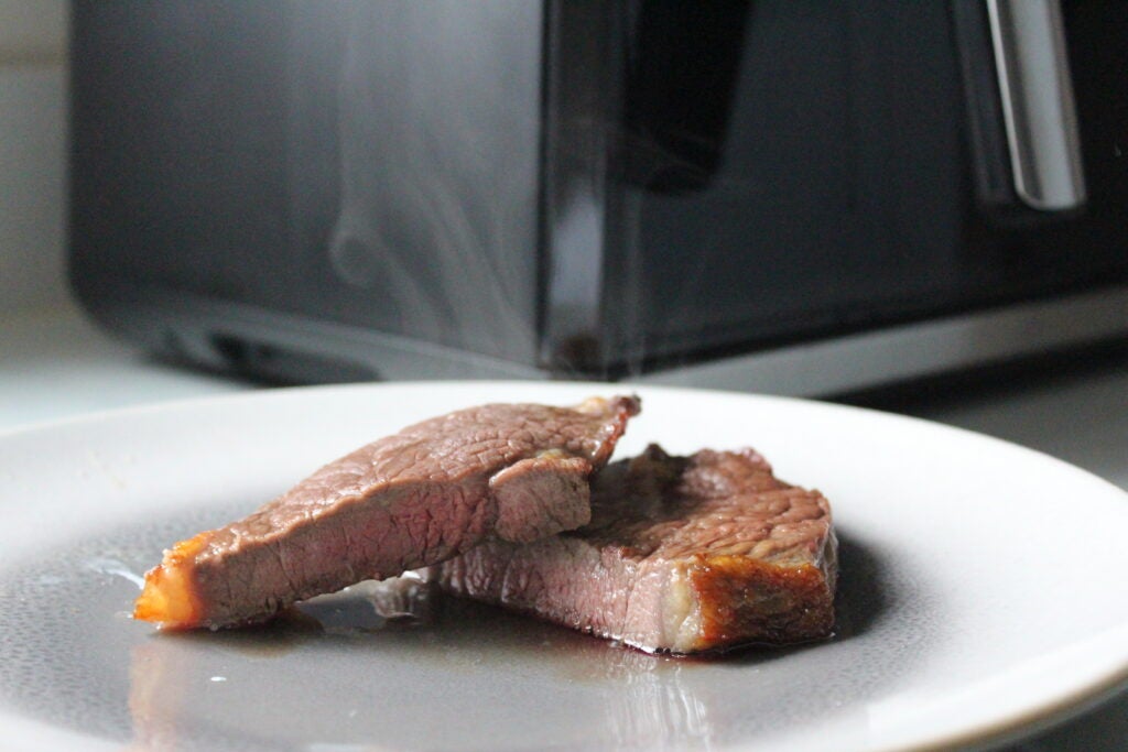 Steak Salter Fuzion Dual Air Fryer après la cuisson