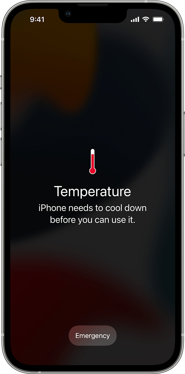 température l'iPhone doit refroidir avant de pouvoir l'utiliser