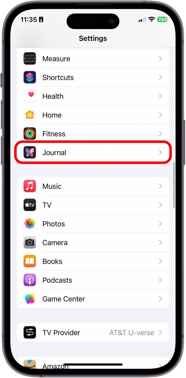 application Apple journal