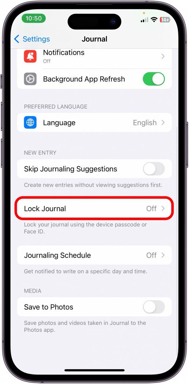 application journal Apple