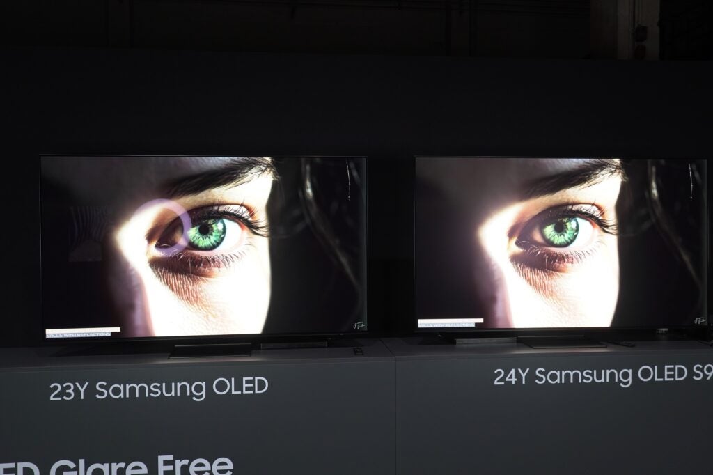 Démo OLED sans éblouissement de Samsung