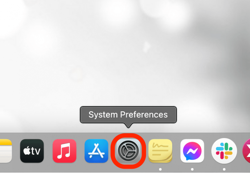 Ouvrez les Préférences Système sur votre Mac