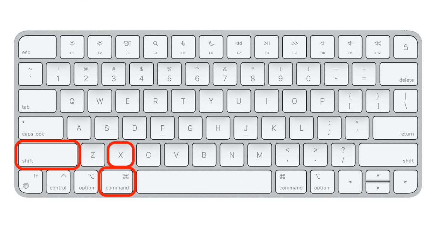 Qu'est-ce que le raccourci clavier barré pour Mac